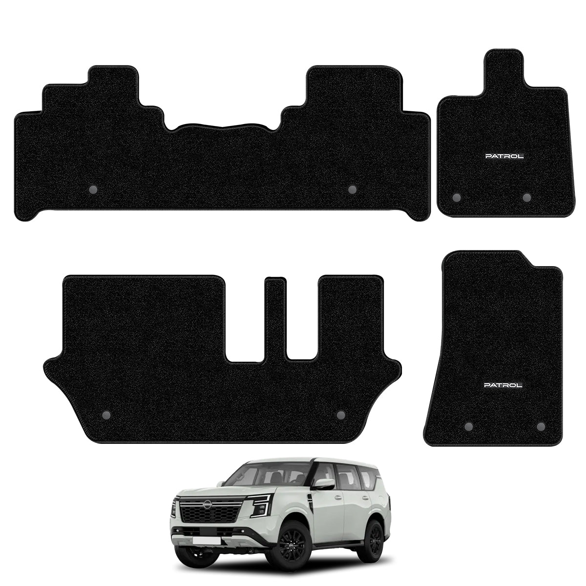Nissan Patrol Y63 Custom Car Floor Mats – High Quality OEM Fit & Heavy Duty