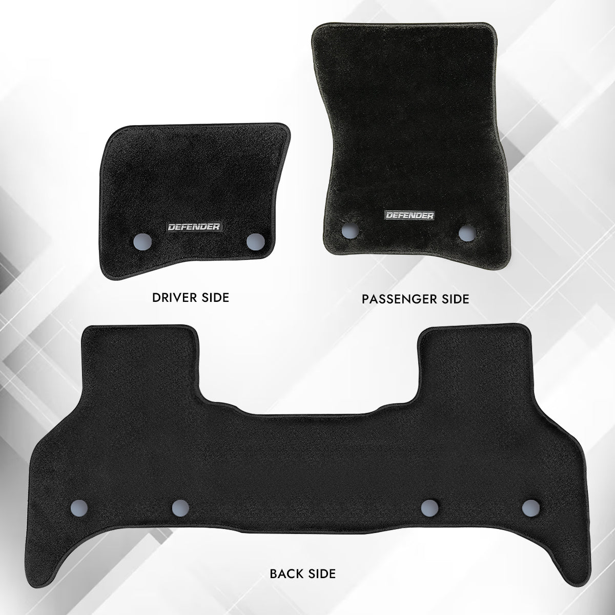 Defender 2023+ Custom Car Floor Mats – High Quality OEM Fit & Heavy Duty