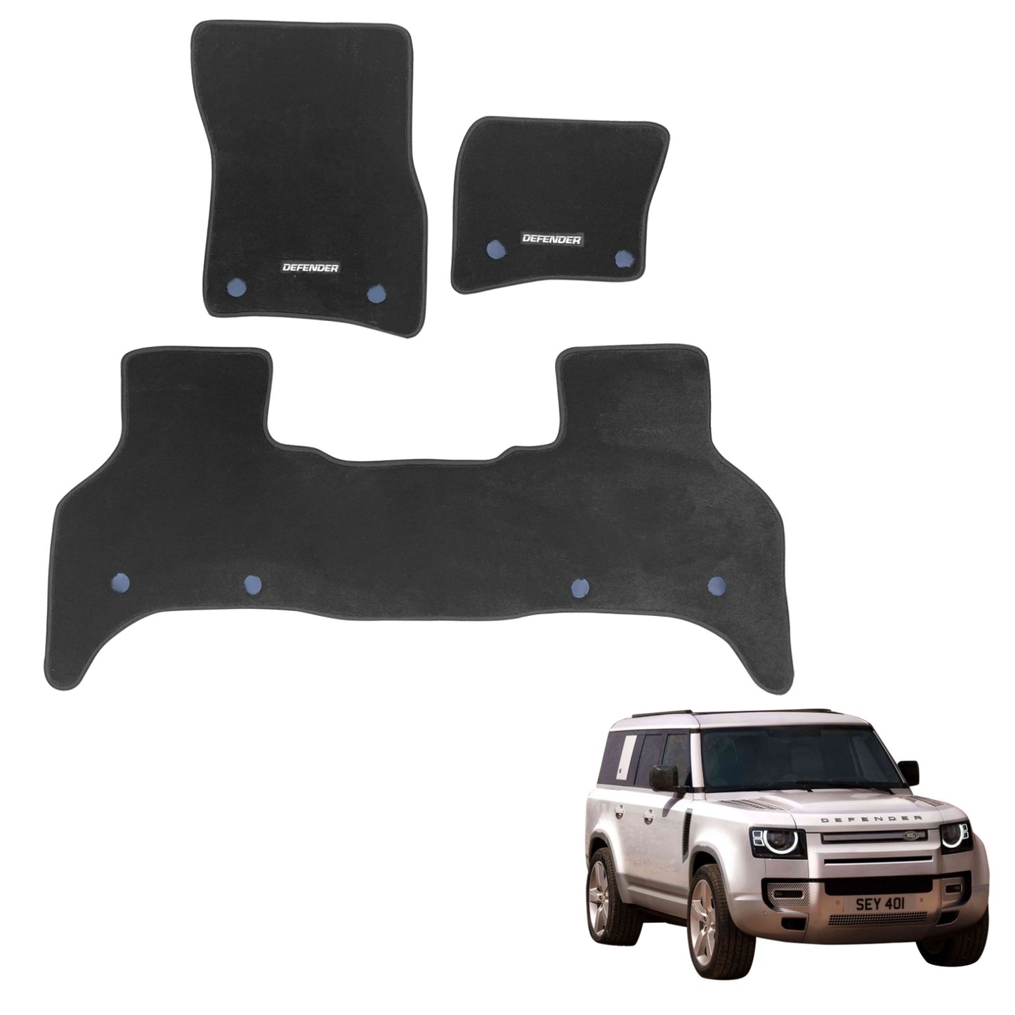 Defender 2023+ Custom Car Floor Mats – High Quality OEM Fit & Heavy Duty