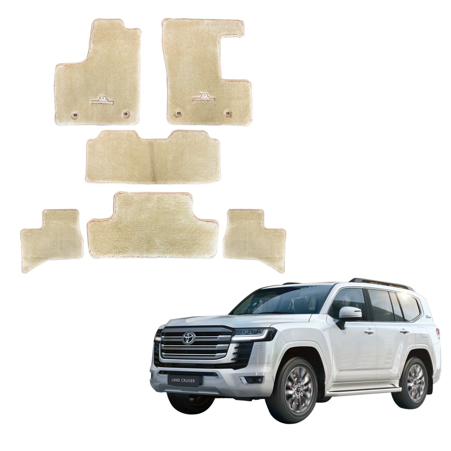 Toyota LC 2022+ Custom Car Floor Mats-High quality OEM Fit & Heavy Duty