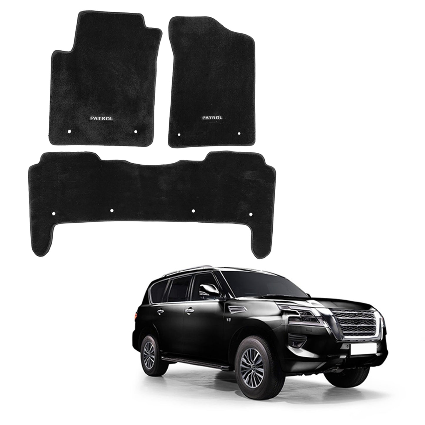Nissan Patrol Y62 Custom Car Floor Mats – High Quality OEM Fit & Heavy Duty