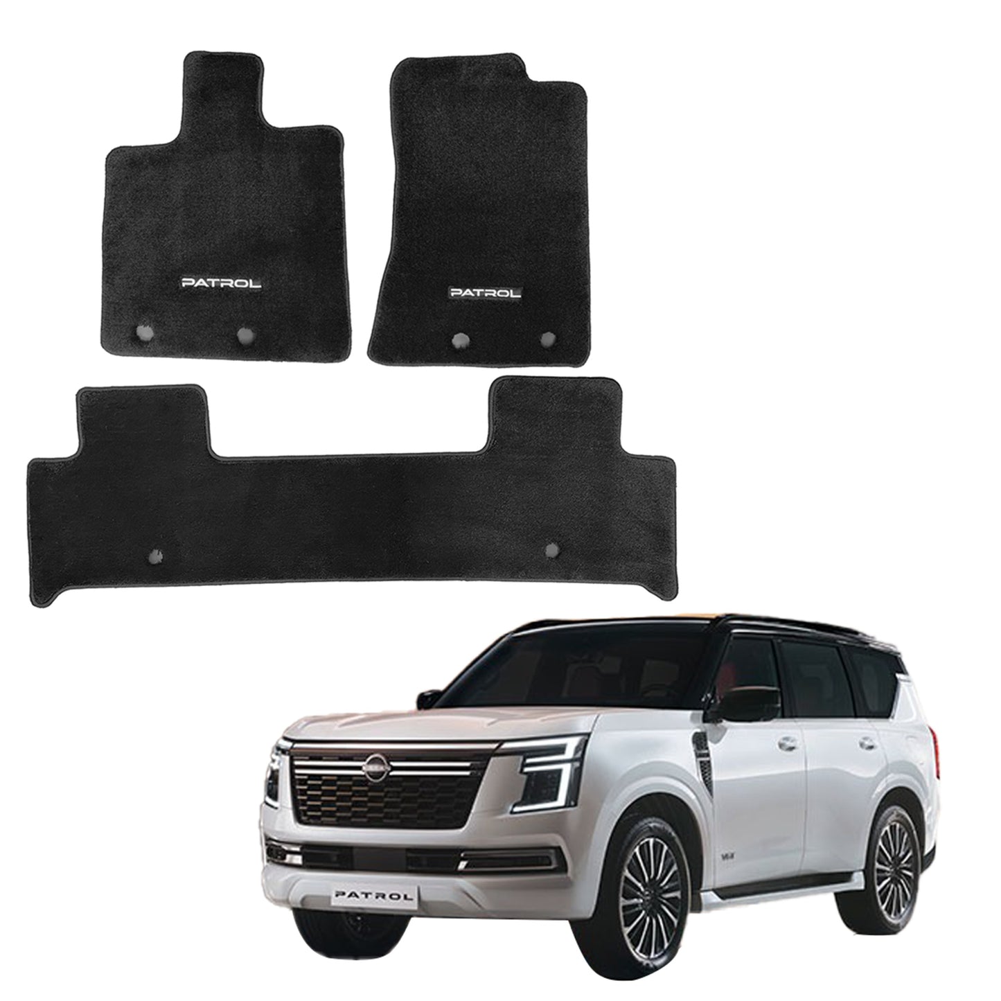 Nissan Patrol Y63 Custom Car Floor Mats – High Quality OEM Fit & Heavy Duty