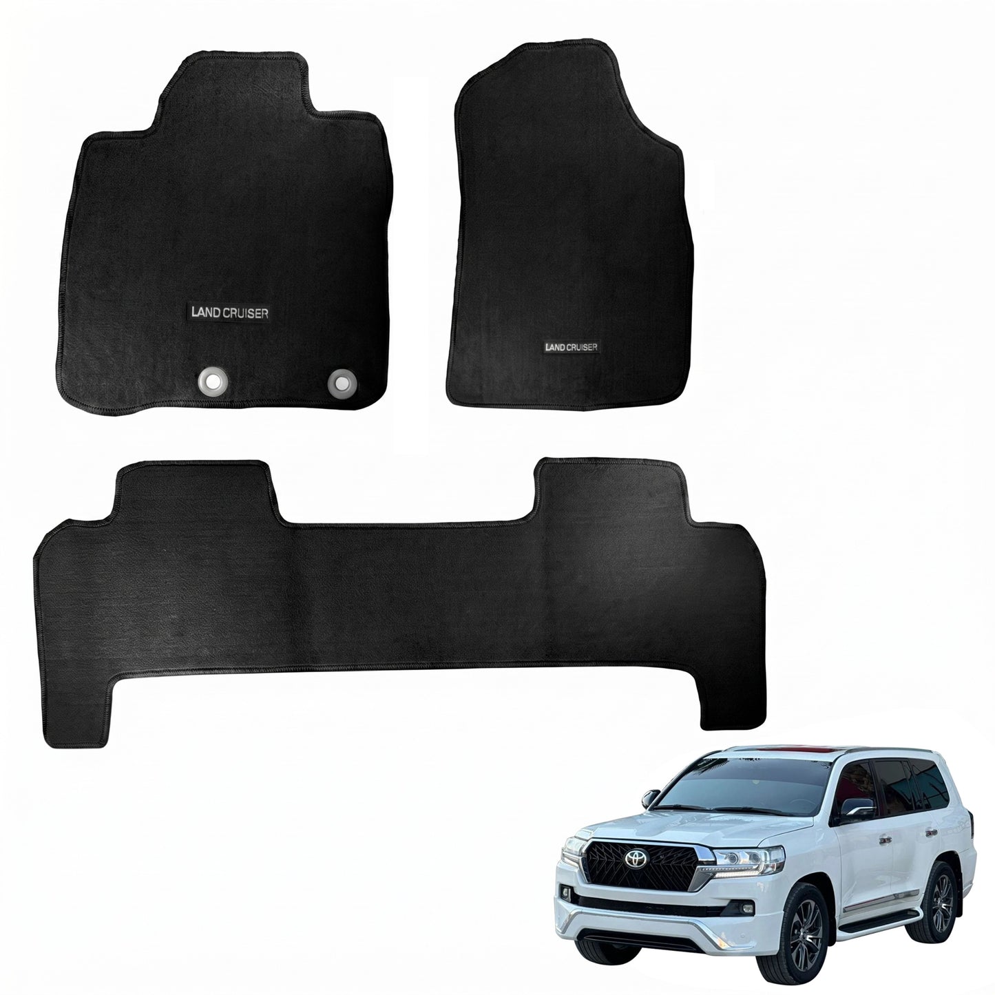 Toyota LC 2008-2021 Custom Car Floor Mats – High Quality OEM Fit & Heavy Duty