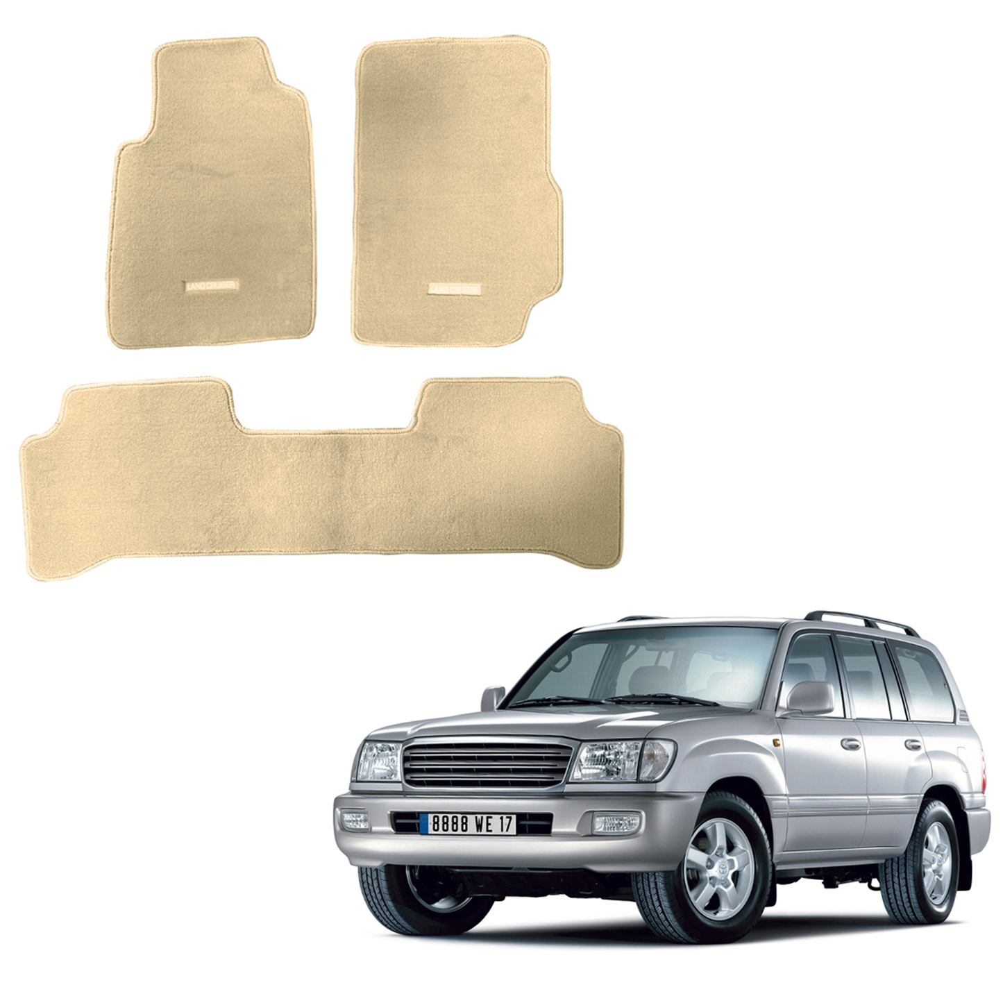 Toyota LC 1998-2007 Custom Car Floor Mats – High Quality OEM Fit & Heavy Duty